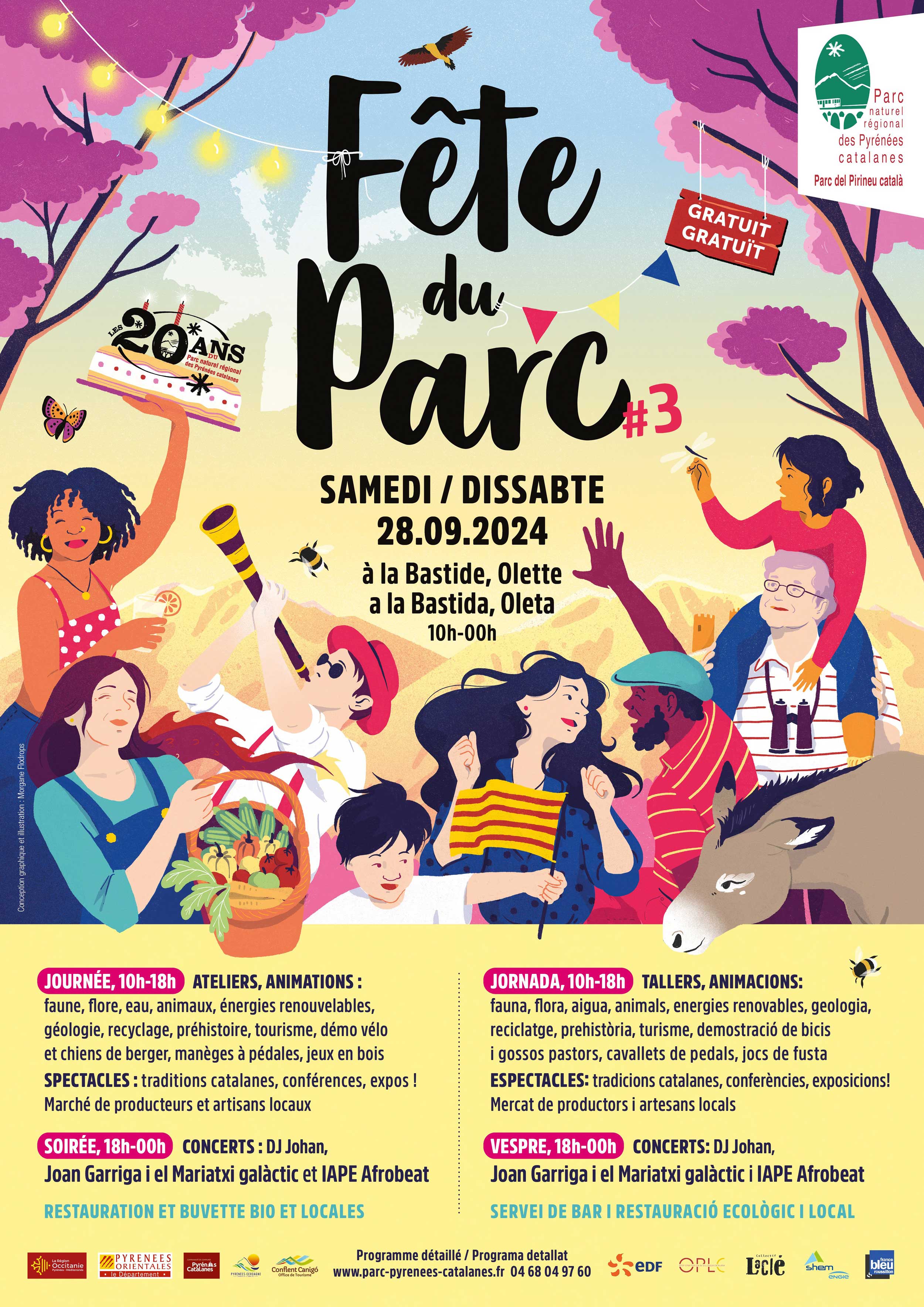 Rejoignez-nous à la fête des 20 ans du Parc !